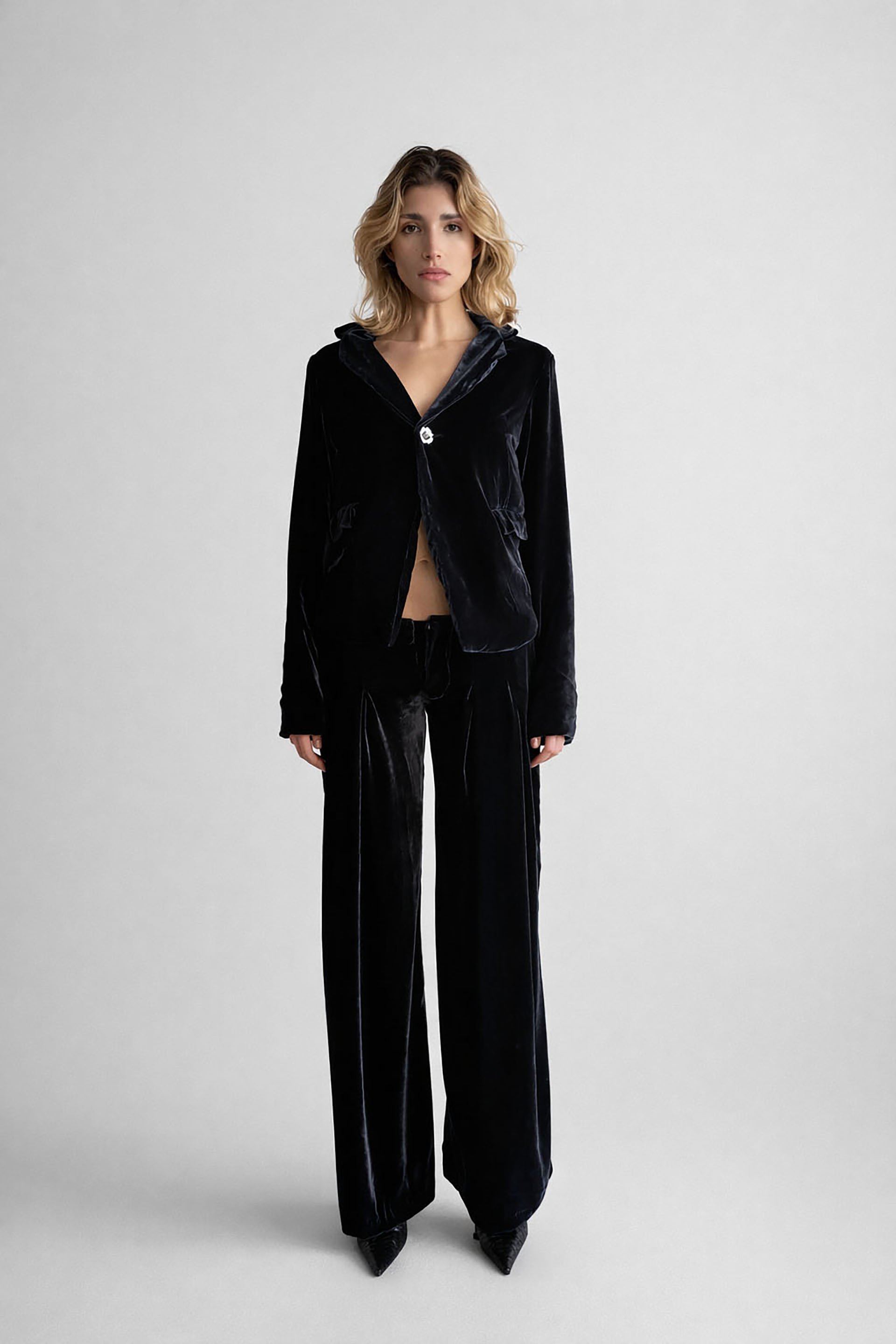 Myus Arden Smoking Jacket, 100% mulberry silk velvet