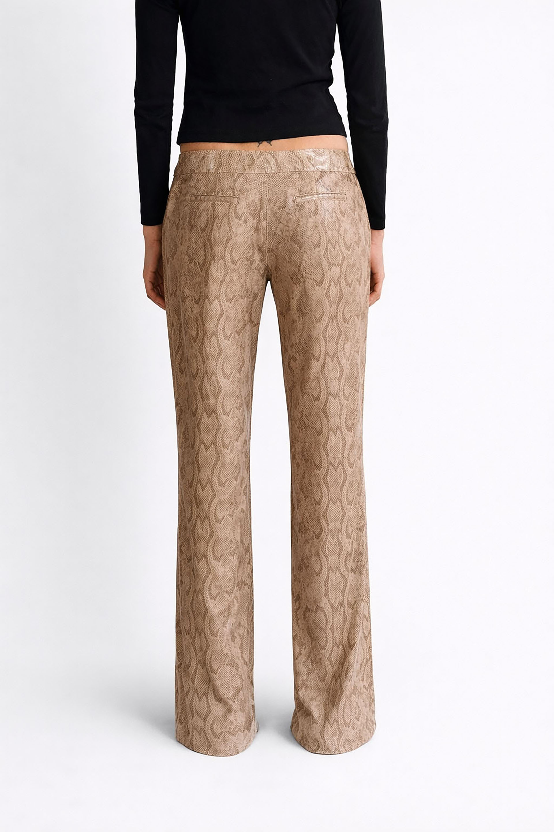 Myus FW26 Python Trouser, python embossed calfskin leather