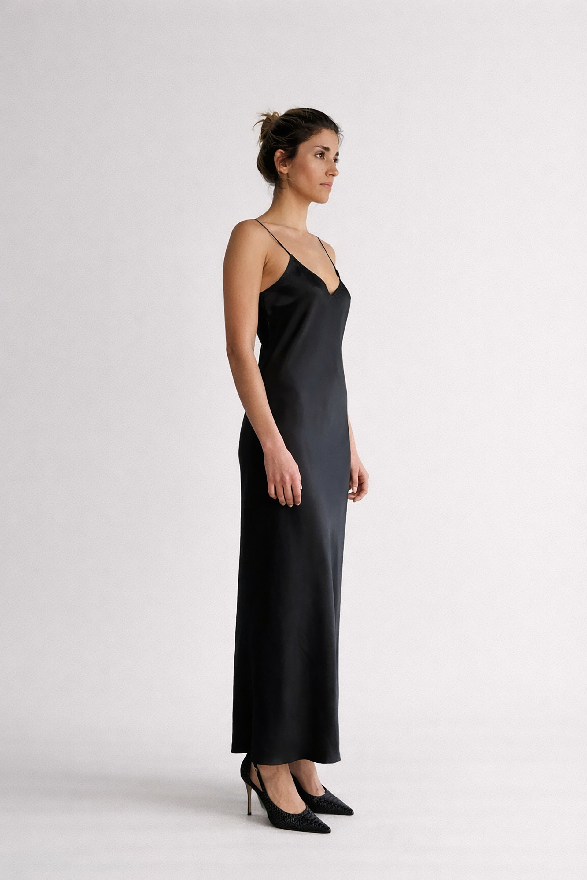 Myus FW26 Simone Slip Evening Dress, silk charmeuse
