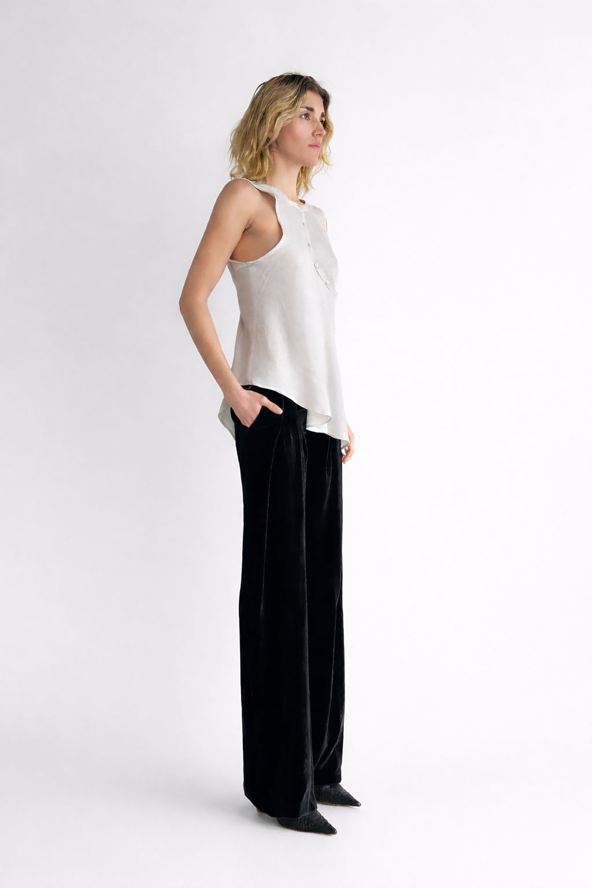 Myus FW26 Vale Tank, silk cotton