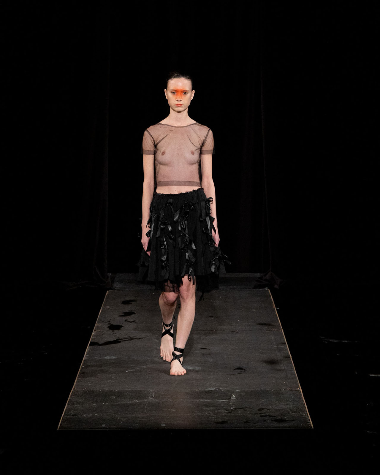Myus Bow Skirt, look 10, front view