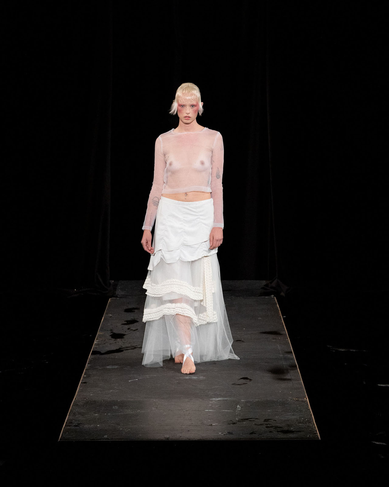 Myus Layered Skirt, look 2, front view