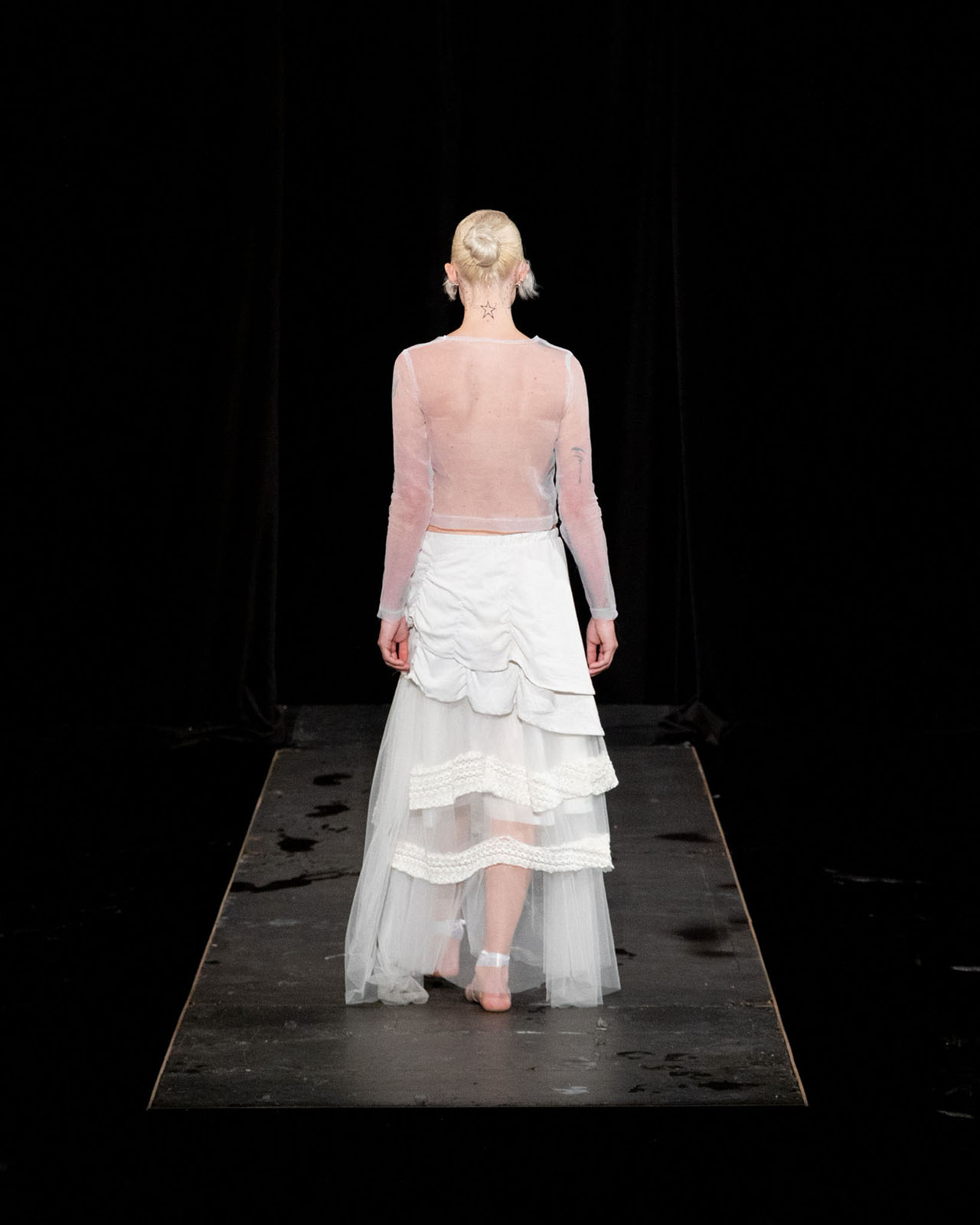 Myus Layered Skirt, look 2, rear view