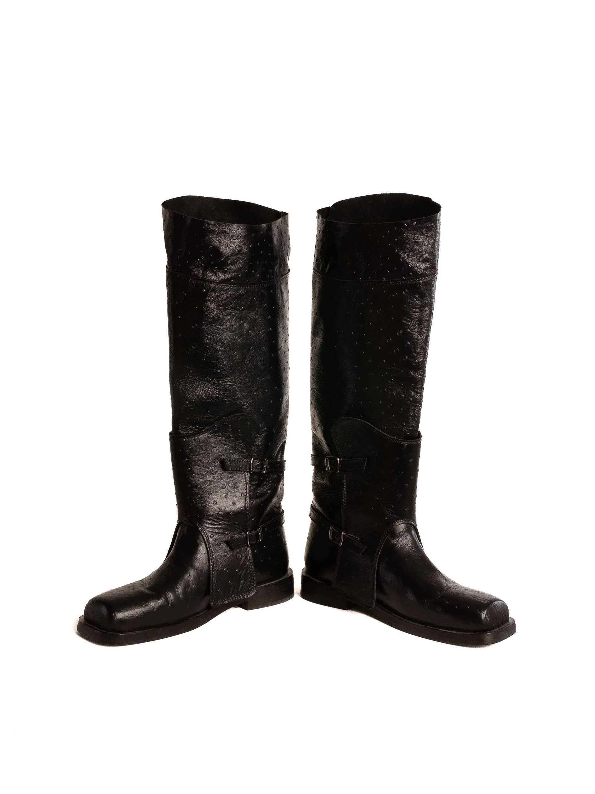 Myus Cavalières Jumping Boot, ostrich leather