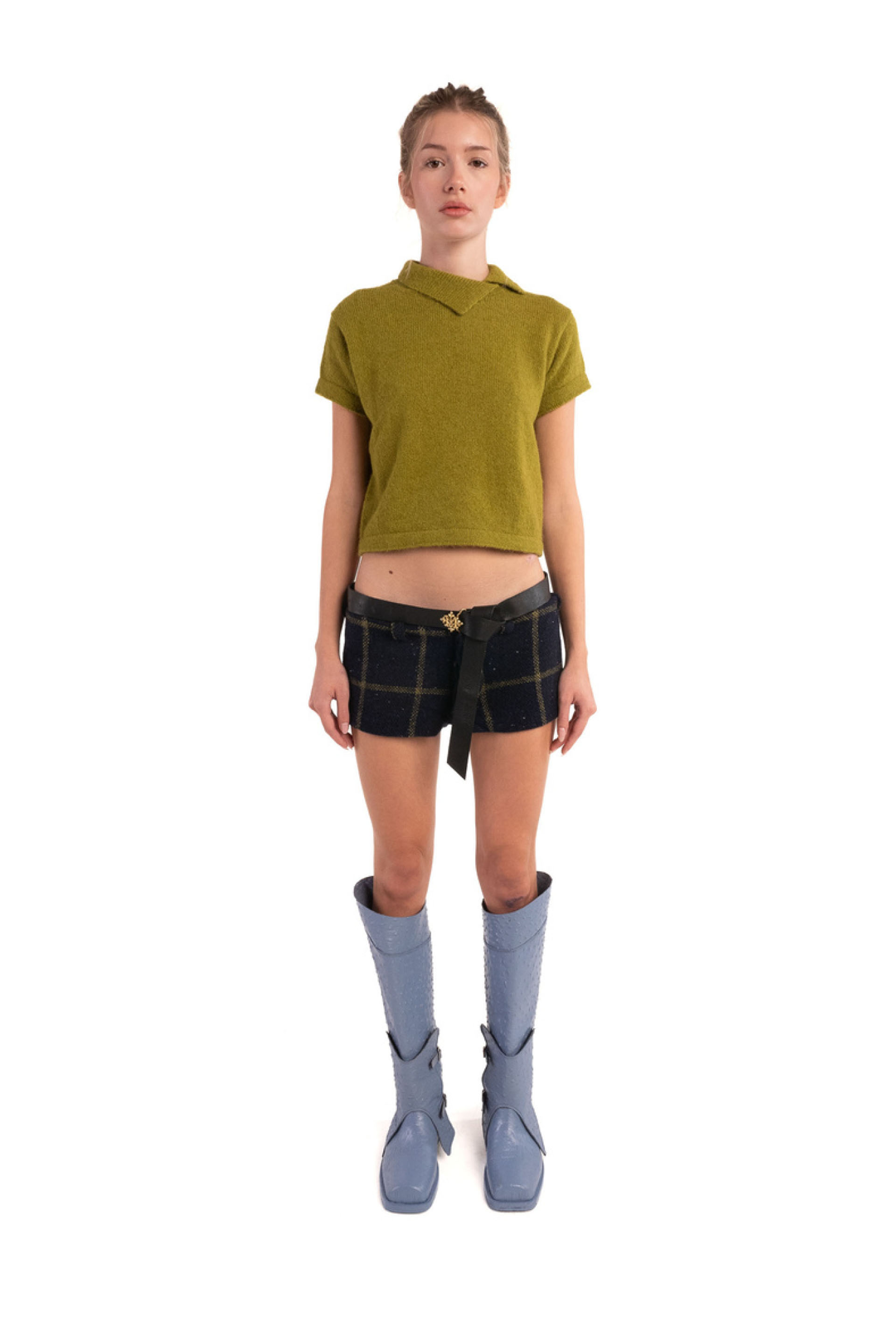 Myus SS26 M Logo Belt worn on body