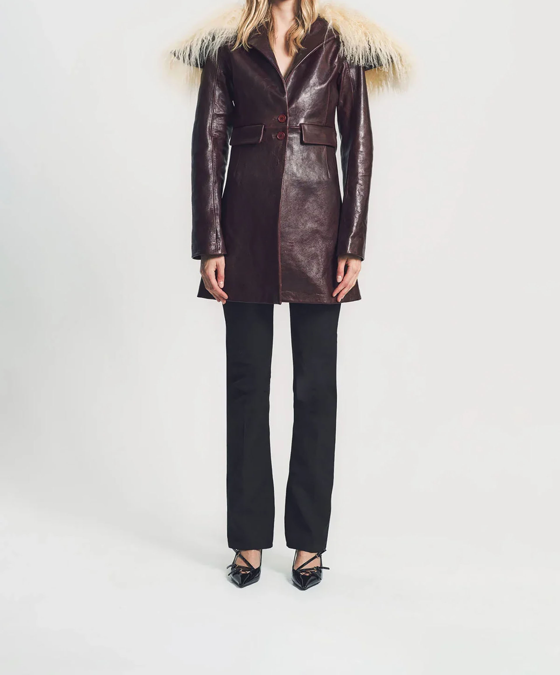 Myus SS26 Wycliffe Coat, italian lambskin
