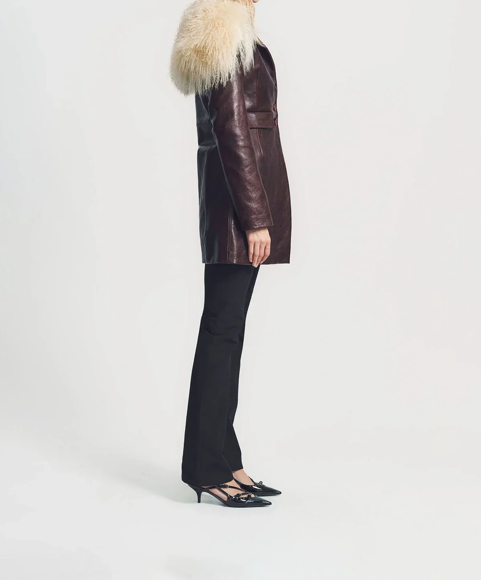 Myus SS26 Wycliffe Coat, italian lambskin